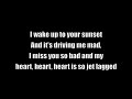 Jet Lag Simple Plan Lyrics