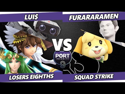 Port Priority 9 TOP 8 - Lui$ Vs. Furararamen - Smash Ultimate - SSBU