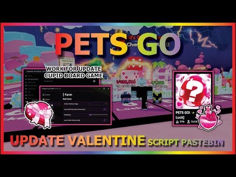 Valentine Event PETS GO Script Pastebin Auto Farm, Huge, Auto Upgrade, Max Luck, and More 2025