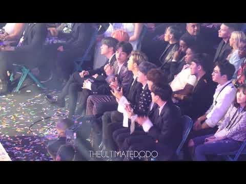 190501 BTS 방탄소년단 Reaction to Kelly Clarkson @ 2019 빌보드 뮤직 어워드 Fancam