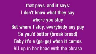 Break Bread Andre Nickatina Richie Rich Karaoke Lyrics