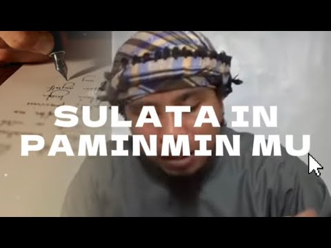 📌“ SULATA IN PAMINMIN MU “🎙️𝐒𝐇𝐈𝐄𝐊𝐇 𝐀𝐃𝐙𝐌𝐈𝐄𝐑 𝐊𝐀𝐑𝐈𝐌 (𝟏)