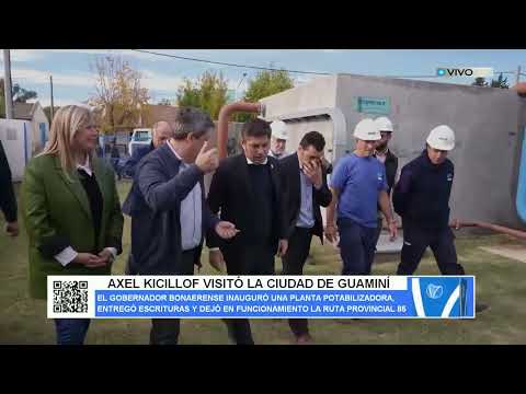 AXEL KICILLOF VISITÓ LA CIUDAD DE GUAMINÍ