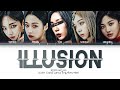 aespa - Illusion (에스파 도깨비불 가사) | KARAOKE 5 members ver. | (Color Coded Lyrics Eng/Rom/Han)