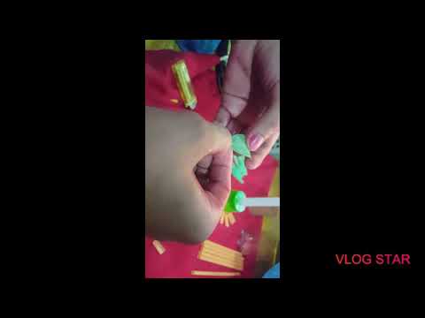 Plastics straw flowers