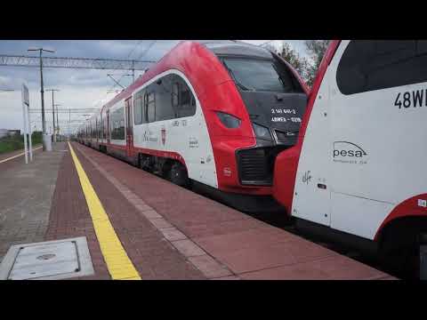 Pociągi na stacji Palędzie w dniu 14.05.2023