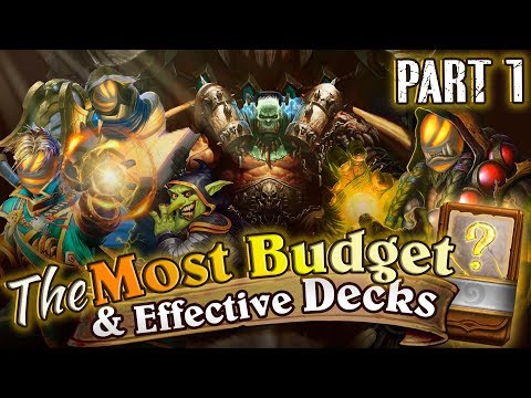 The Most budget and Effective Hearthstone Decks: Cheap Decks for Hearthstone Laddering. Part 1 Video