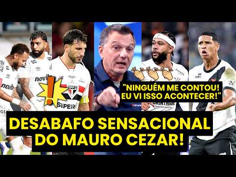 “ISSO É VERGONHOSO!!! E EU VI! NINGUÉM ME CONTOU!” MAURO CEZAR faz uma ÓTIMA CRÍTICA AO VIVO!
