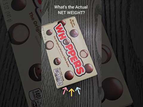 Whoppers Malted Milk Balls! What's the Actual NET WEIGHT?!