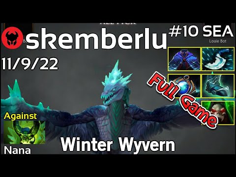 Support skemberlu plays Winter Wyvern!!! Dota 2 Full Game 7.20