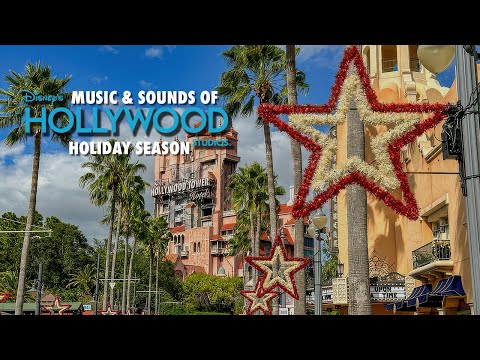 🎄 Christmas Magic at Disney’s Hollywood Studios | 10 Hours of Holiday Sights & Sounds 🎶✨