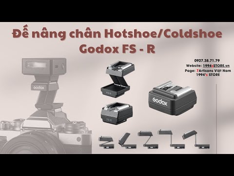 Đế Nâng Đèn Flash Godox FS-R Hotshoe Riser Cho Godox iM20 iM22 iM30 iM30 Pro iT30 iT20 iA32 Lux Cadet