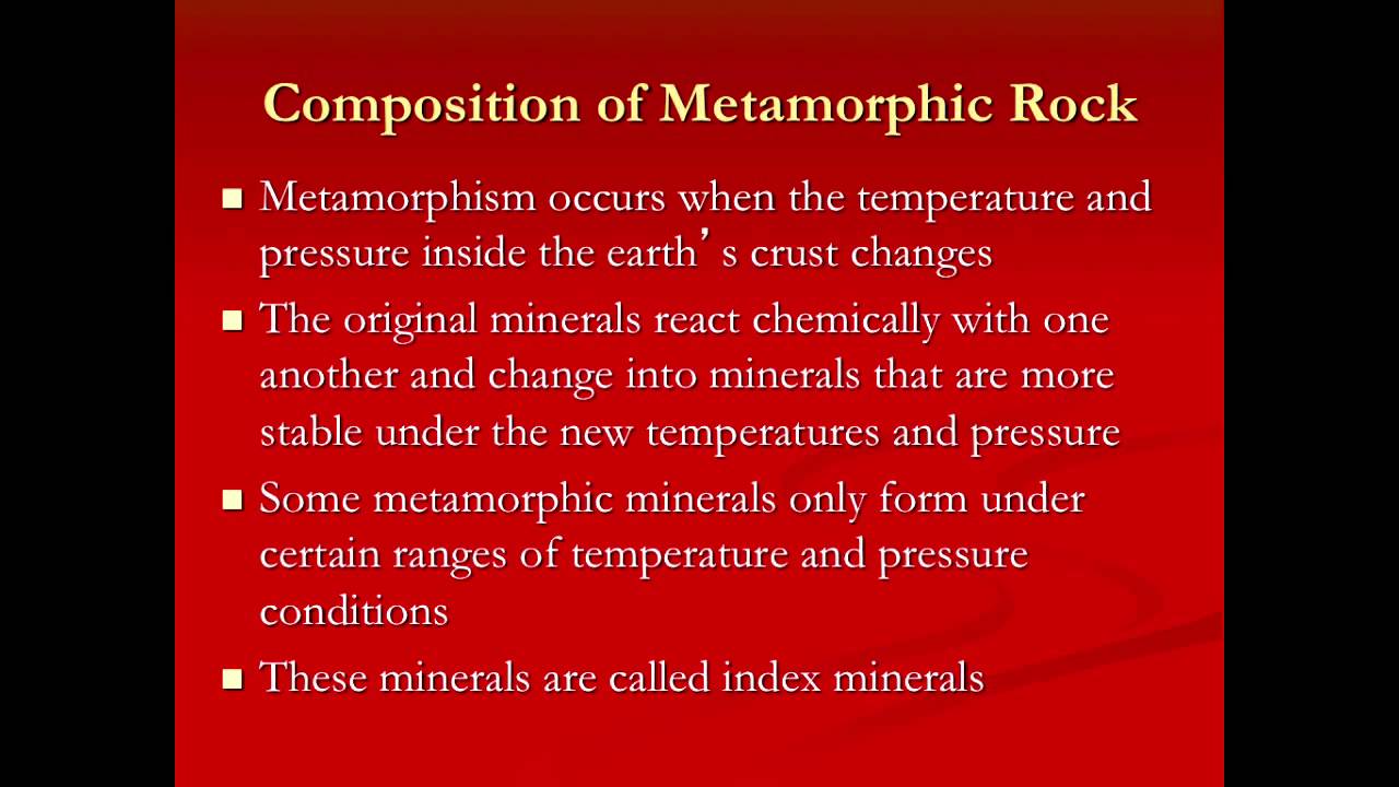 metamorphic rocks
