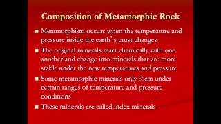 metamorphic rocks