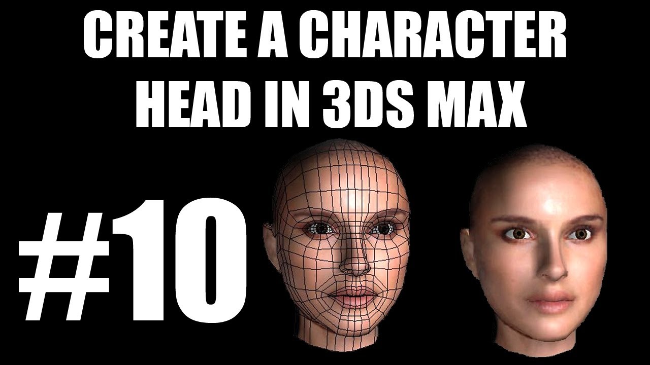 Human Character Head Modelling of Natalie Portman - 3ds Max Tutorial - video 8