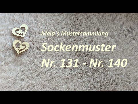 10 Sockenmuster Nr. 131 - Nr. 140