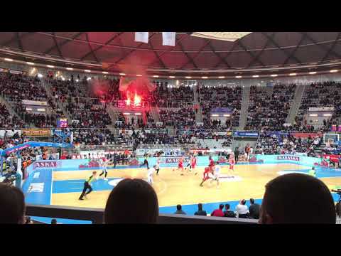 KK Zadar - KK Crvena Zvezda 9.3.2019.- bakljada tornada