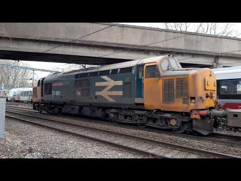 37608'Andromeda' shunting GA stadler 745104 & then 37424/37401 on RHTT passing  crown point norwich
