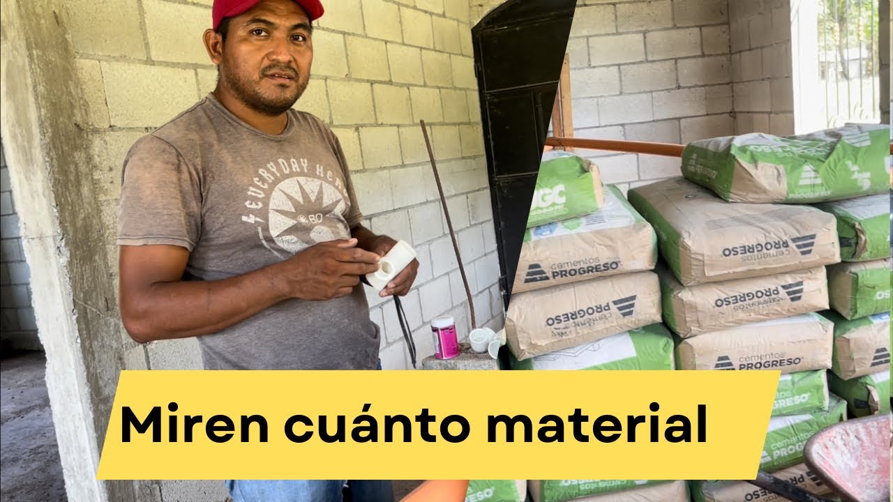 ‼️Hoy mi hermano funde el piso de cemento‼️🔴 Que emoción 