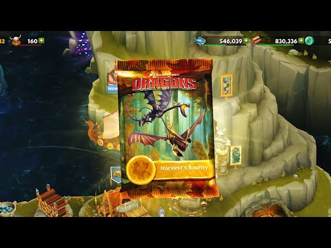 Harvest bounty pack and a new elusive dragon! rise of berk.