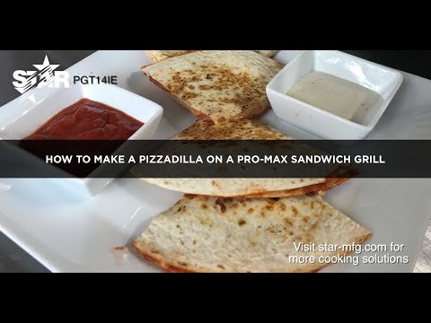 How to make a Pizzadilla on a Star Pro-Max 14" Panini Grill
