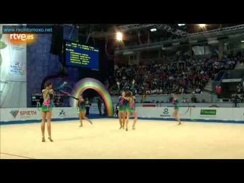 Belarus 3 ribbons and 2 hoops Final European Championship Nizhny Novgorod 2012