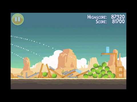 Angry Birds | 3 Star Walkthrough | Level 13-4