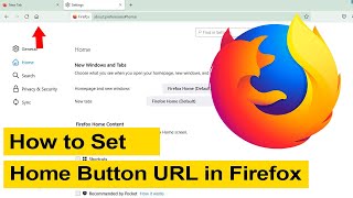 How to Set URL for Home button on Mozilla Firefox Browser?