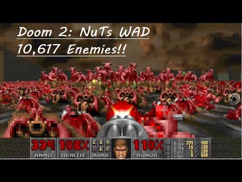 Lets Play Doom 2: NUTS WAD 100% playthrough no cheats! 15 minutes!!
