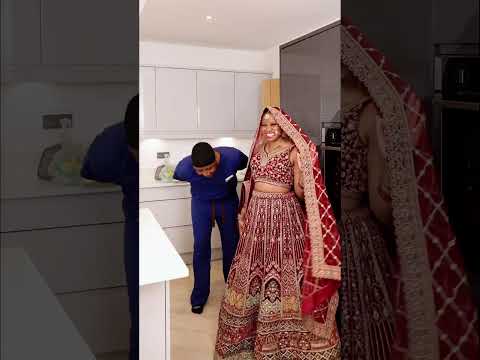 Dressing up to see my husband's reaction after a stressful day at work😂😂🥰#foryou #funny #india