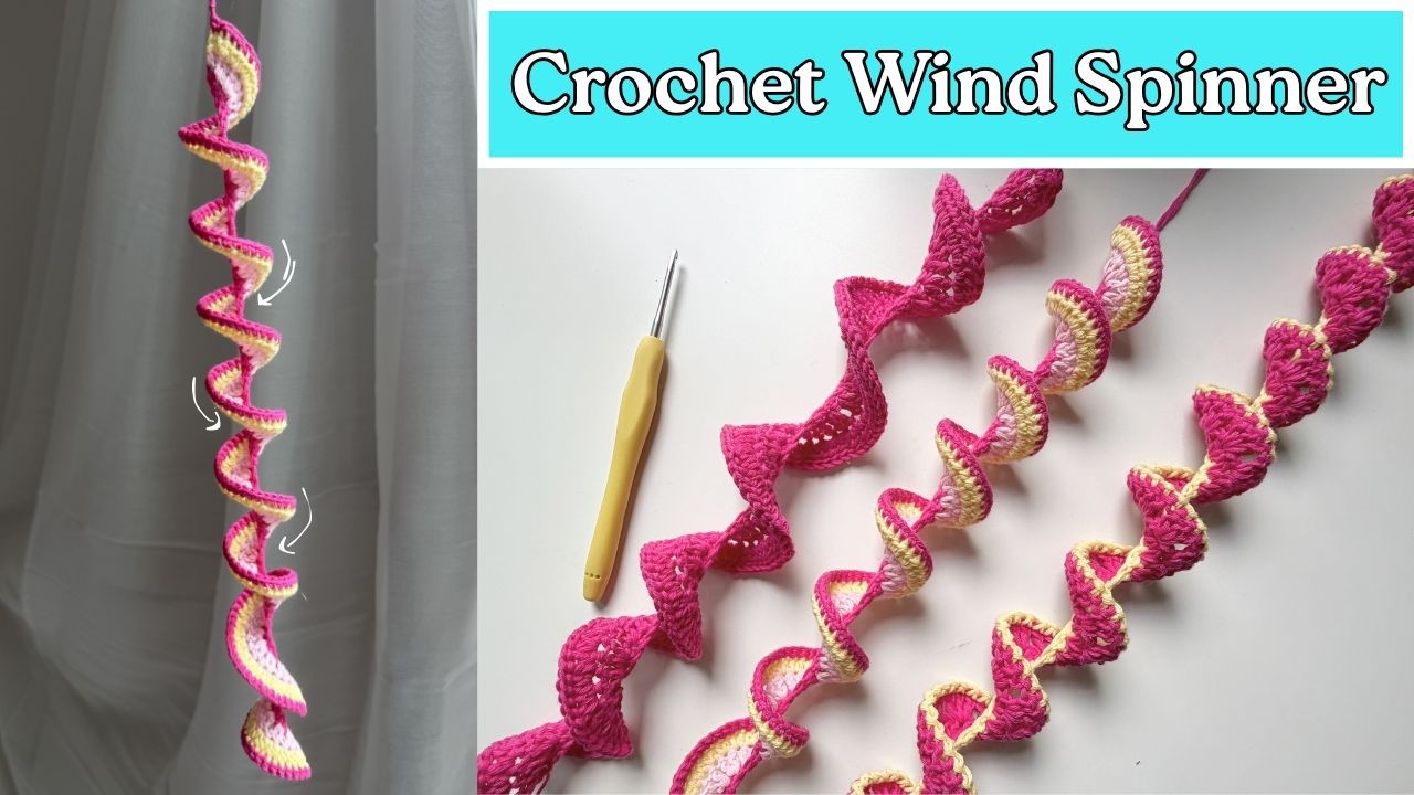 Easy Crochet Wind Spinner Tutorial | Beginner Friendly Crochet Tutorial