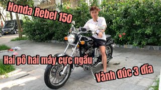 Hàng sưu tầm đồ cổ Honda Rebel 150 hai máy hai pô vành đúc 3 đĩa cực ngầu và chất | Hiếu Motor Hn