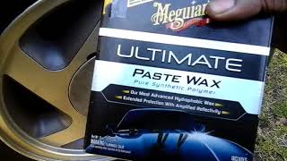 Meguiar's ultimate paste wax brings out faded paint very good