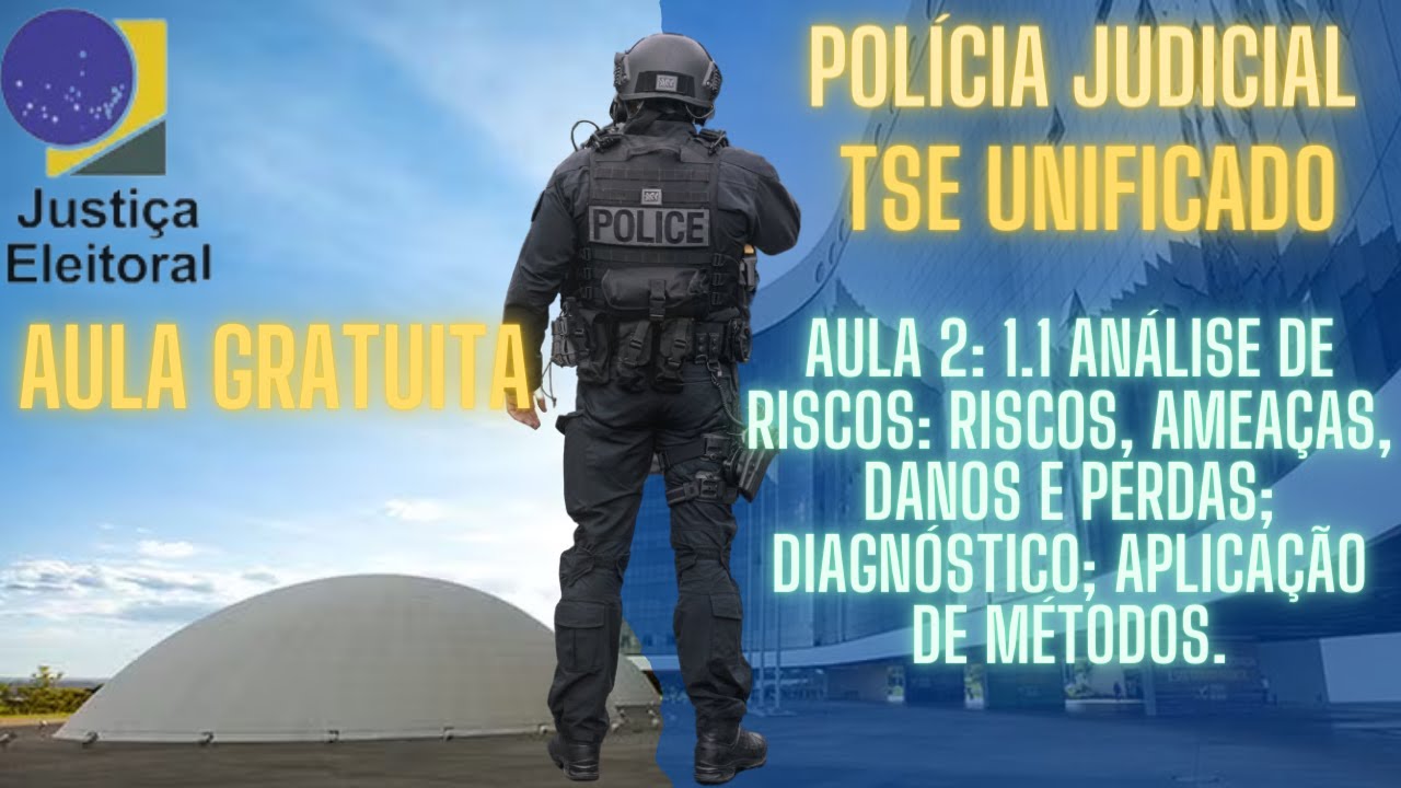 Aula 02! TSE Unificado: Agente da Policia Judicial: Análise de riscos!