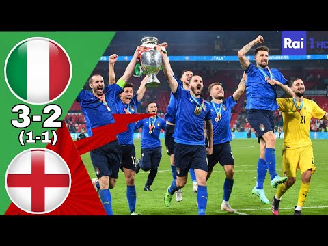 Riassunto Italia 3 - 2 Inghilterra | La finale Euro 2020 | [HD] [Commento Italiano]