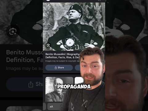 Mussolini was a MASTER of propaganda #shorts