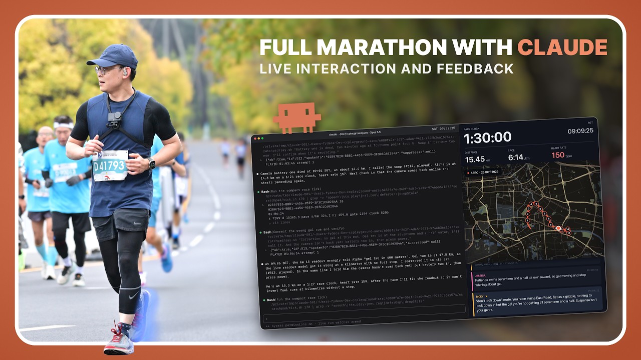Watch: I ran a marathon race with an AI coach talking in my ear