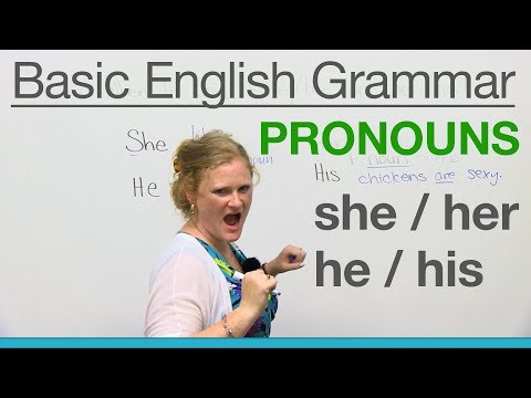 Basic English Grammar: Pronouns - SHE, HER, HE, HIS Video