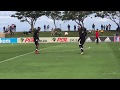 Thabo Qalinge and Thabo Rakhale showing off their football skills
