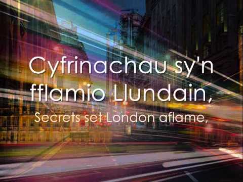 Goleuadau Llundain - Daniel Lloyd a Mr Pinc (geiriau / lyrics)