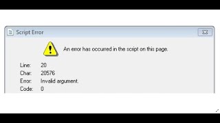 Fix Microsoft Teams Error An Error Has Occurred In The Script On This Page Error Invalid Argument