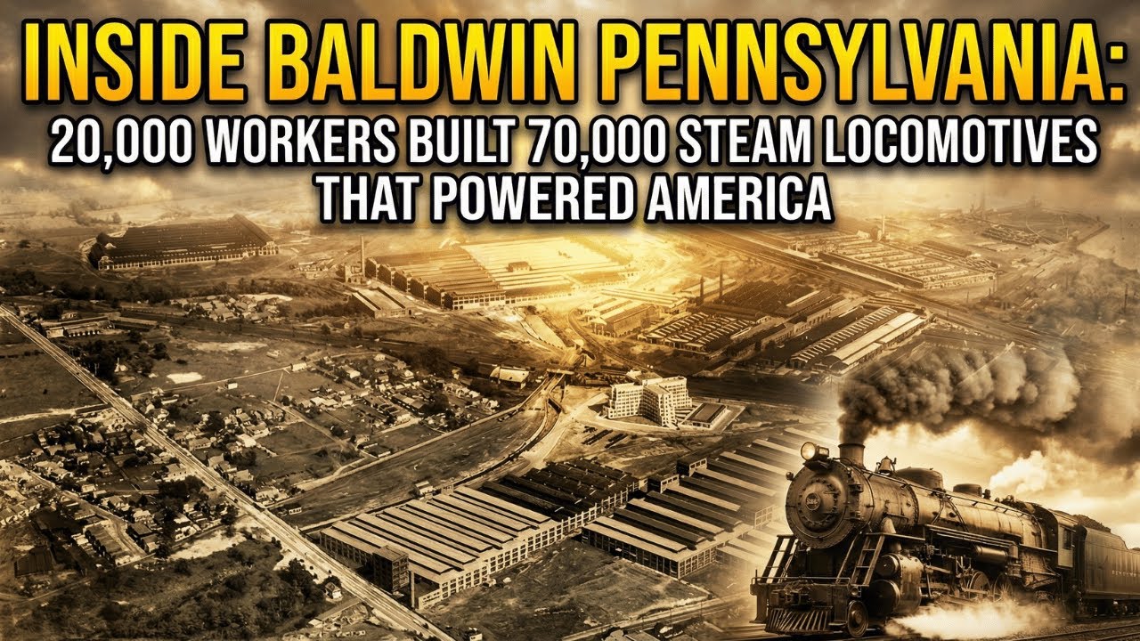 Inside Baldwin Pennsylvania: 20,000 Workers Built 70,000 Steam Locomotives — That Powered America