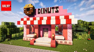 How to build a donut shop in minecraft🍩