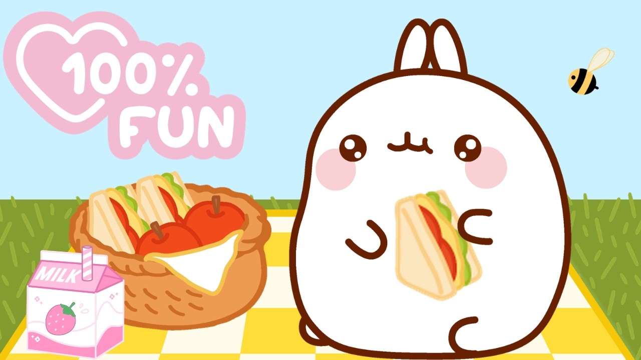 The Best Picnic Sandwich Ever! 🥪☀️ Molang’s Tasty Adventure