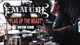 Emmure | Flag of the Beast | Drum Cam (LIVE)