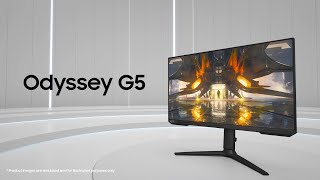 Video 2 of Product Samsung Odyssey G5 C34G55T 34" UW-QHD Ultra-Wide Curved Gaming Monitor (2020)