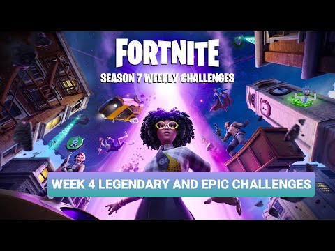 Fortnite ALL LEAKED Week 4 Challenges  Epic and Legendary Quests GUIDE- Season 7 Chapter 2