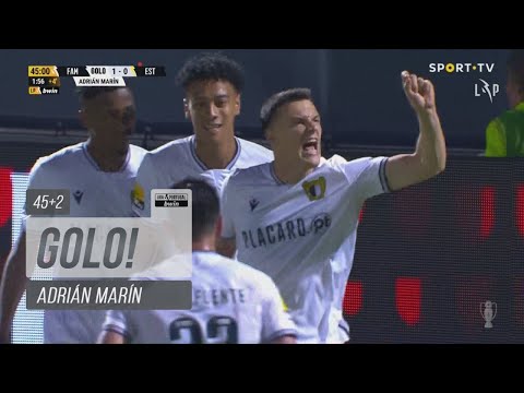Goal | Golo Adrián Marín: Famalicão (1)-0 Estoril Praia (Liga 21/22 #32)