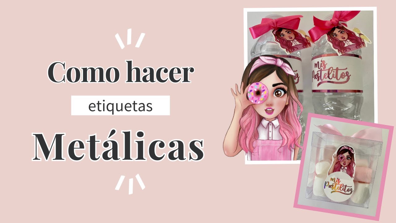Watch Now Como hacer etiquetas METÁLICAS Como hacer etiquetas METÁLICAS