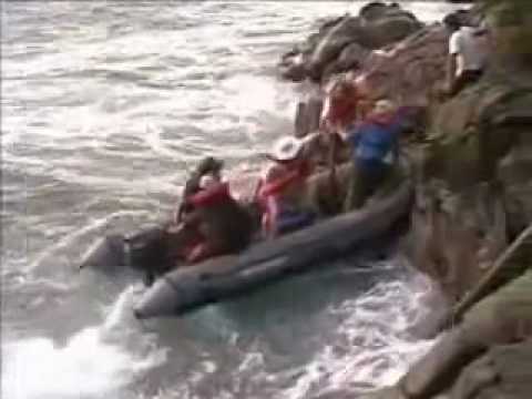 Tallship Soren Larsen - Kermadec Islands landing Video